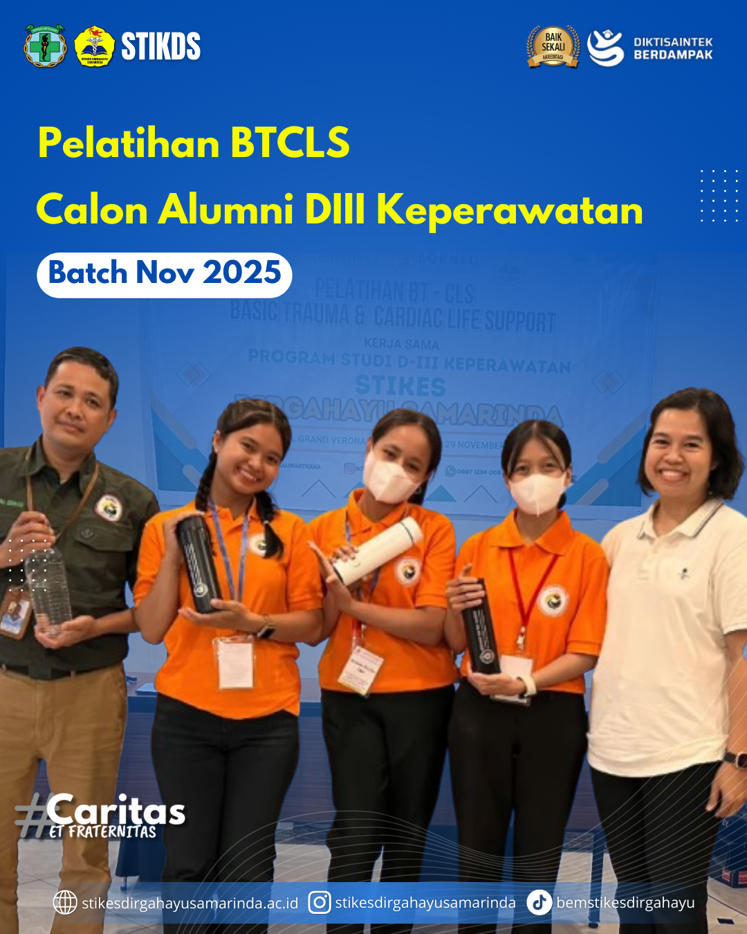 Pelatihan BTCLS Batch November 2025 bagi Mahasiswa DIII Keperawatan