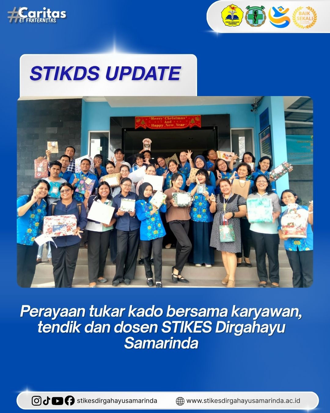 Tukar Kado Kebersamaan Keluarga Besar STIKES Dirgahayu Samarinda