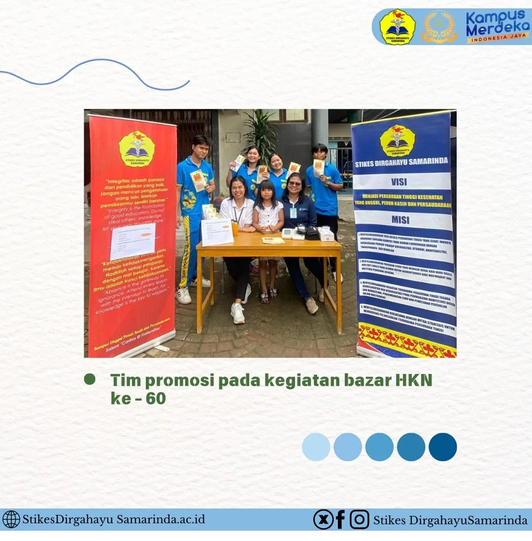 Tim Promosi STIKes Dirgahayu Meriahkan Bazar HKN ke-60