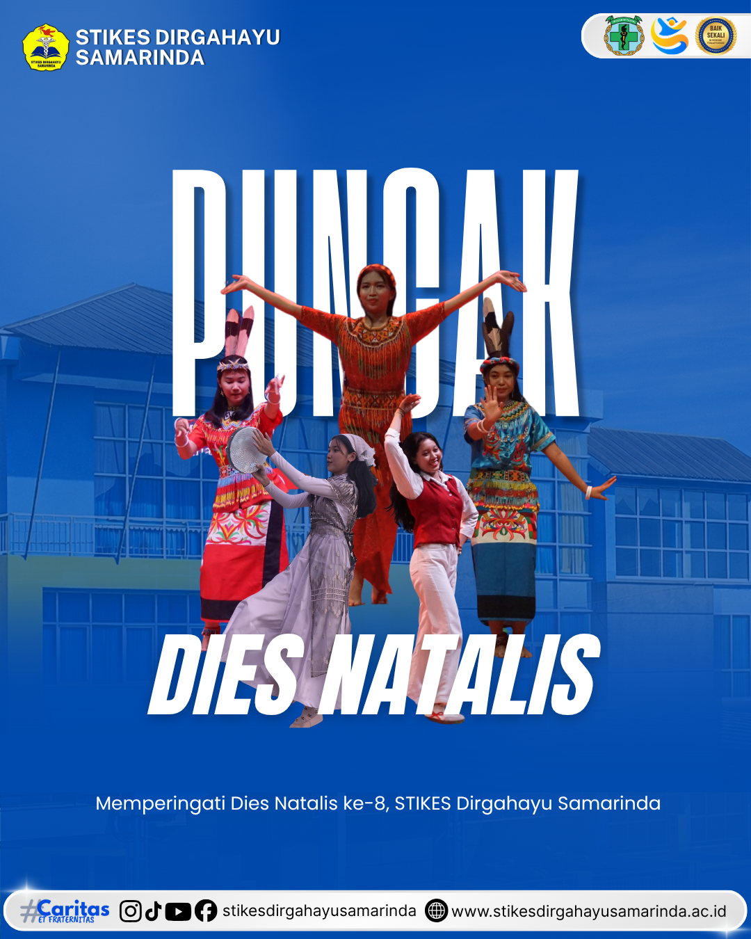 Puncak Perayaan Dies Natalis ke-8 STIKES Dirgahayu Samarinda Digelar Meriah di Tersa Samarinda
